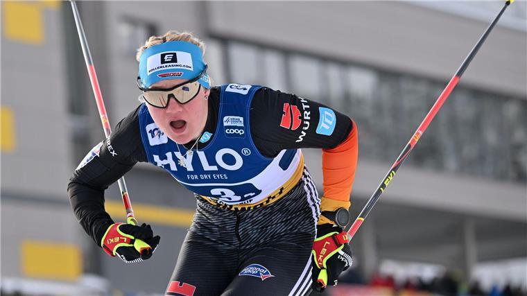 Victoria Carl wird im Sprint von Lillehammer Vierte.