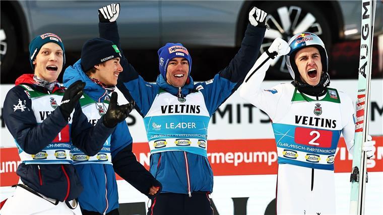 Österreich dominiert die Tournee: Mit „Gaudi“ ins Heimspiel Viel Grund zur Freude: Österreichs Skispringer dominieren die Vierschanzentournee.