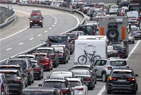 Viel Stau wird es an Himmelfahrt geben.