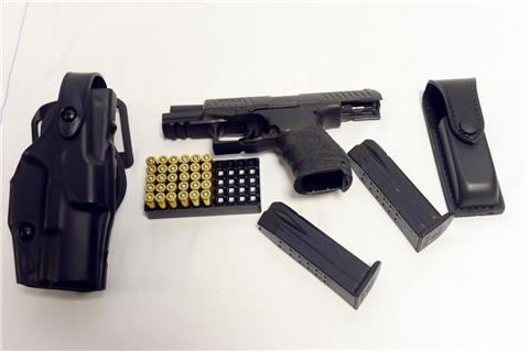 Die Waffe der Polizei