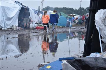 Viele Zelte werden das Festival nicht überleben. 
