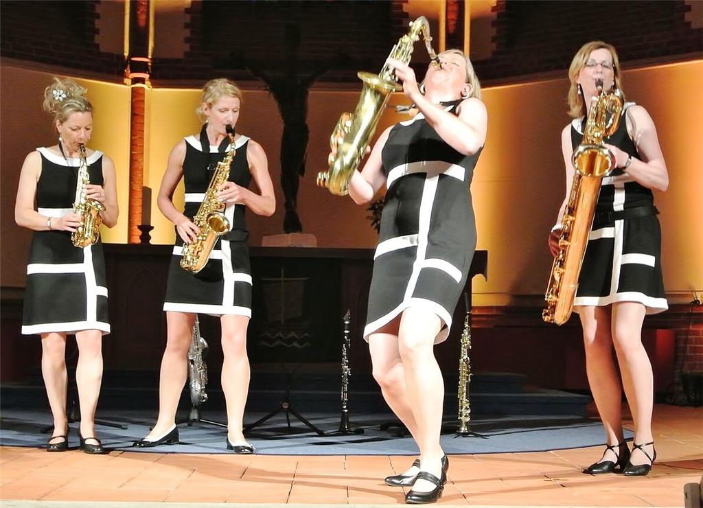 Vier Saxofone, ein Sound: Charme und Können treffen beim Saxofonquartett Sistergold in der Pauluskirche aufeinander.