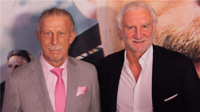 Völler (r) und Daum prägten bei Bayer Leverkusen eine Ära.