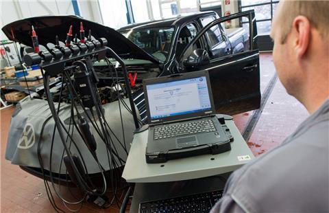 Volkswagenmodelle mit einem Zweiliter-TDI-Motor werden ab 29.Februar zurückgerufen. Im vergangenen Jahr waren insgesamt rund 1,5 Millionen Autos von Rückrufaktionen betroffen. Foto Stratenschulte/dpa