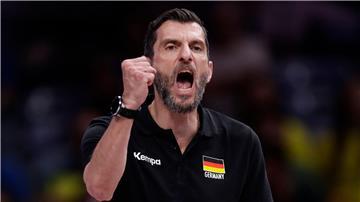 Volleyball-Bundestrainer  Giulio Cesare Bregoli hatte im Nationenliga-Spiel gegen Polen keinen Grund zum Jubel.