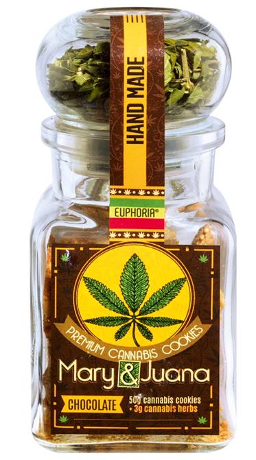 Von der Rückruf-Aktion betroffen: Mary & Juana Premium Cannabis Cookies (Chocolate, Classic, Cranberry, Hash)