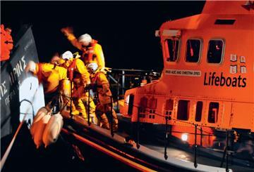 Foto von einem Rettungseinsatz auf See
