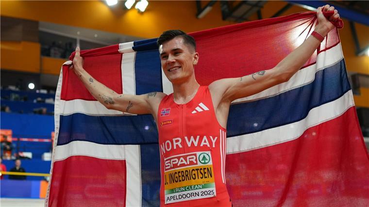 Während sich der Norweger Jakob Ingebrigtsen den Titel über die 1.500 Meter holte, stürzte Robert Farken.