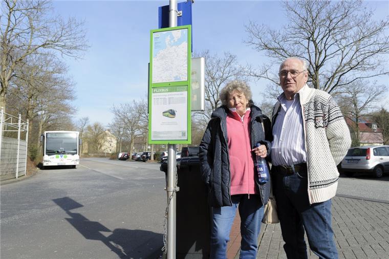 Seit der Sanierung des Bahnhofes müssen Fernbus-Reisende an dieser Haltestelle zusteigen.