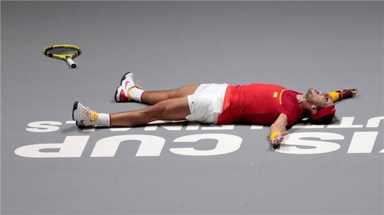Nadal-Mania in Malaga - „Möchte Woche genießen“ Wann immer es sein Körper zuließ, war Rafael Nadal für Spanien im Einsatz.