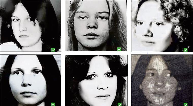 Cold Cases: Polizei in Cuxhaven rollt alte Kriminalfälle wieder auf War es ein Serienmörder? Zwischen 1977 und 1986 verschwanden diese sechs Mädchen und jungen Frauen (von links oben im Uhrzeigersinn): Jutta Schneefuß, Angelika Kielmann, Andrea Martens, Anja Beggers, Anke Streckenbach und Christina Bohle. Die meisten nach Disco- oder Kneipenbesuchen. Deswegen spricht man auch von „Disco-Morden“. Christina Bohle wurde im Jahr 2013, 31 Jahre nach ihrem Verschwinden, vom Amtsgericht Bremerhaven für tot erklärt.