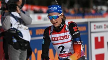 War nach ihrem letzten Rennen völlig am Ende: Franziska Preuß.