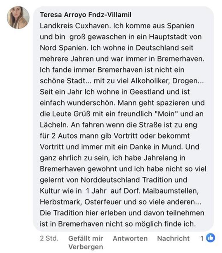 Warum bevorzugen 70 Prozent der befragten Nord24-Nutzer das Leben im Landkreis Cuxhaven?