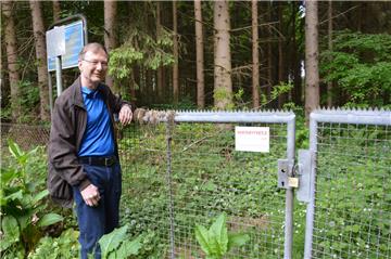 Wasserwerkswald in Friedrichsruh: Michael Friede macht sich Gedanken über die Zeit nach der Schließung des Langener Wasserwerks.