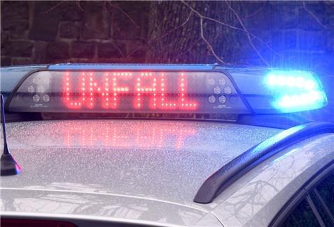 Blaulicht bei Unfallaufnahme