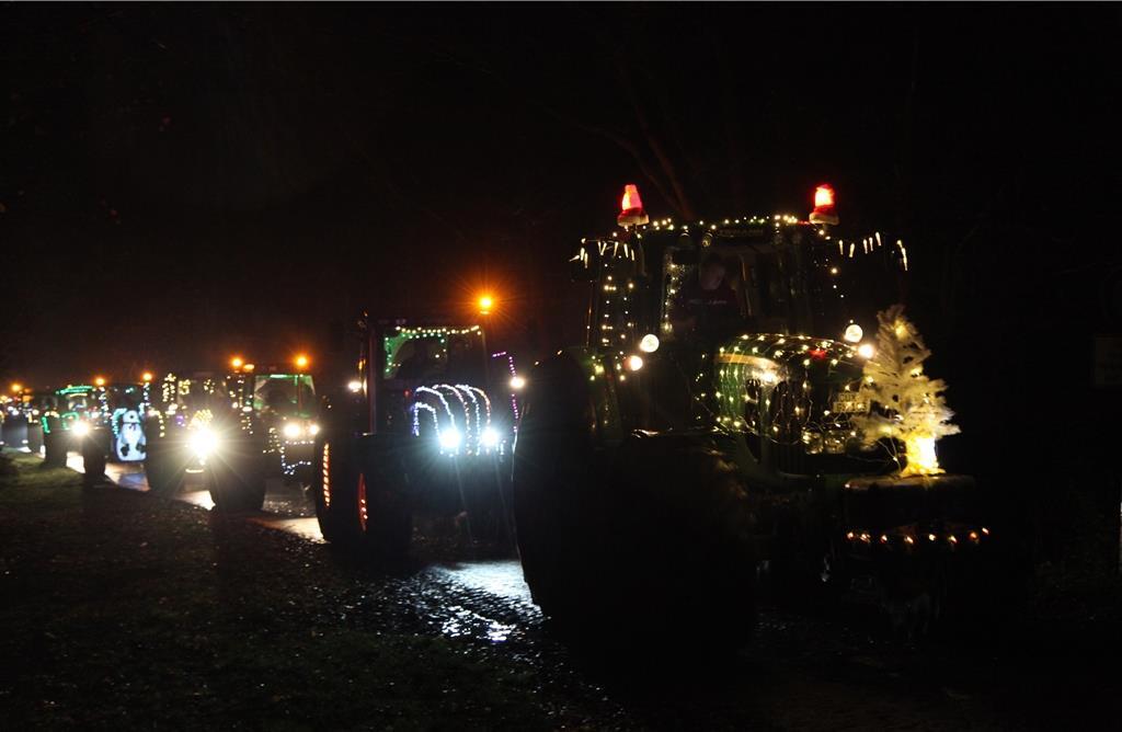Weihnachtlich geschmückt: Die Landwirte haben viel Zeit in die Dekoration invest...