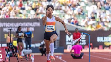Weitsprung-Olympiasiegerin Malaika Mihambo gehört zu den größten Stars bei den Finals in Dresden.