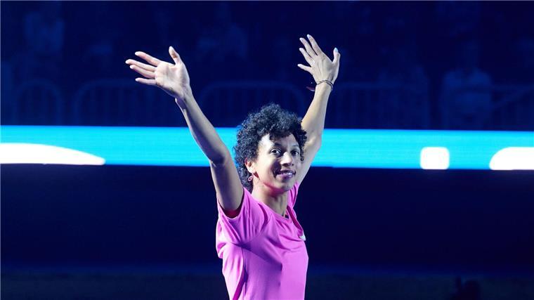 Weitsprung-Olympiasiegerin Malaika Mihambo war beim Hallen-Meeting in Düsseldorf einer der großen Stars.