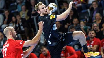 Welthandballer Mathias Gidsel war mit zehn Toren bester Berliner Werfer