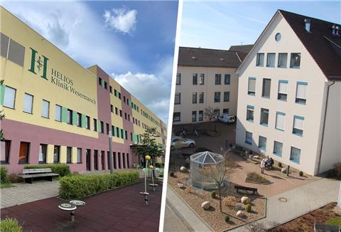 Werben per Job-Speed-Dating um Pflegekräfte von Ameos: die Helios-Klinik Wesermarsch und das St. Bernhard-Hospital in Brake.