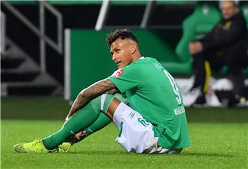 Werders Davie Selke im Spiel gegen Dortmund.
