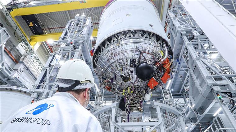 Ariane 6 fliegt ins All - ein fast kompletter Erfolg Wichtige Komponenten der Rakete werden in Deutschland gefertigt. (Archivbild)