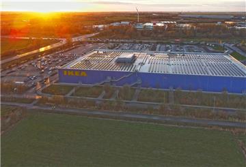 IKEA in Bremerhaven - Luftaufnahme