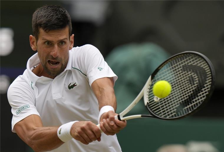 Novak Djokovic in Aktion