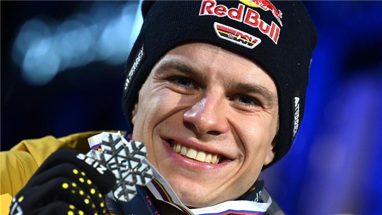 Wird es noch Gold? Andreas Wellinger gewann bei der WM in Trondheim Silber auf der Normalschanze.