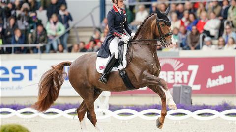 Wird nicht bei Olympia in Paris dabei sein: Charlotte Dujardin.