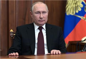 Wladimir Putin, Präsident von Russland, spricht während einer Fernsehansprache.