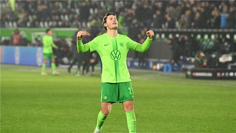 4:3 in der Nachspielzeit: Wolfsburg schlägt Mainz Wolfsburger Matchwinner gegen Mainz: Der Däne Jonas Wind.