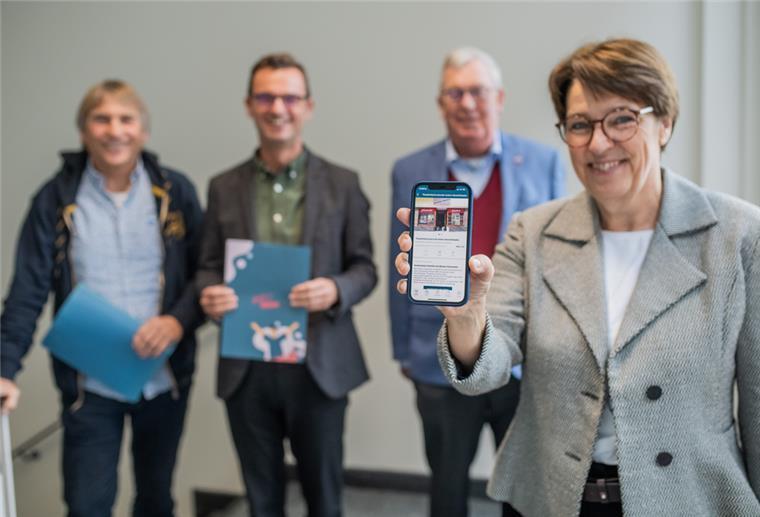  Jens Ennen vom Sportamt, Stadtrat Michael Frost, Stadtrat Paul Bödeker und Kulturamtsleiterin Dorothee Starke.
