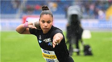 Wurde nach ihrem Titel in der Halle nun auch draußen deutsche Meisterin: Kugelstoßerin Yemisi Ogunleye.