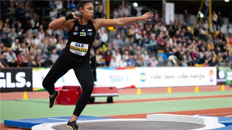 Yemisi Ogunleye stieß bei der Hallen-DM in Dortmund persönliche Bestleistung.