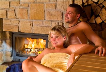 Pärchen in der Sauna