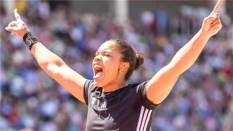 Zufrieden mit dem Saison-Start: Olympiasiegerin Yemisi Ogunleye