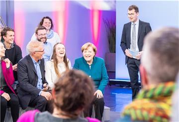 Bundeskanzlerin Angela Merkel beim Bürgerdialog.
