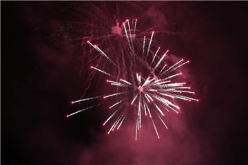 Zum Abschluss des Marktes gab es ein buntes Feuerwerk.