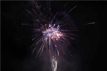 Zum Abschluss des Marktes gab es ein buntes Feuerwerk.