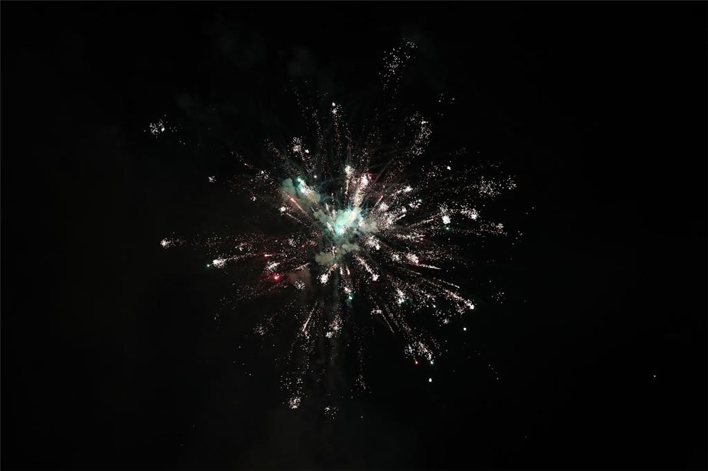 Zum Abschluss des Marktes gab es ein buntes Feuerwerk.