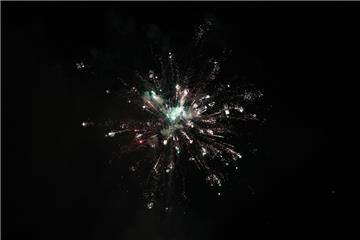 Zum Abschluss des Marktes gab es ein buntes Feuerwerk.