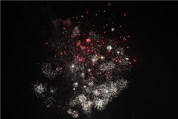 Zum Abschluss des Marktes gab es ein buntes Feuerwerk.