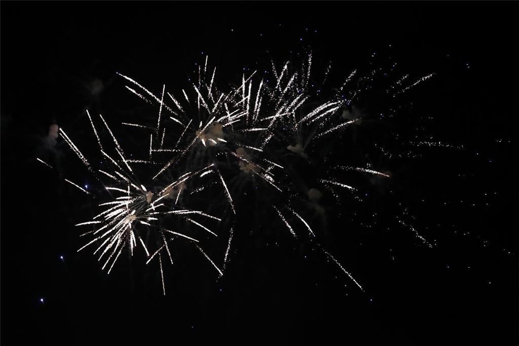 Zum Abschluss des Marktes gab es ein buntes Feuerwerk.