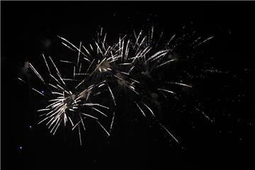 Zum Abschluss des Marktes gab es ein buntes Feuerwerk.
