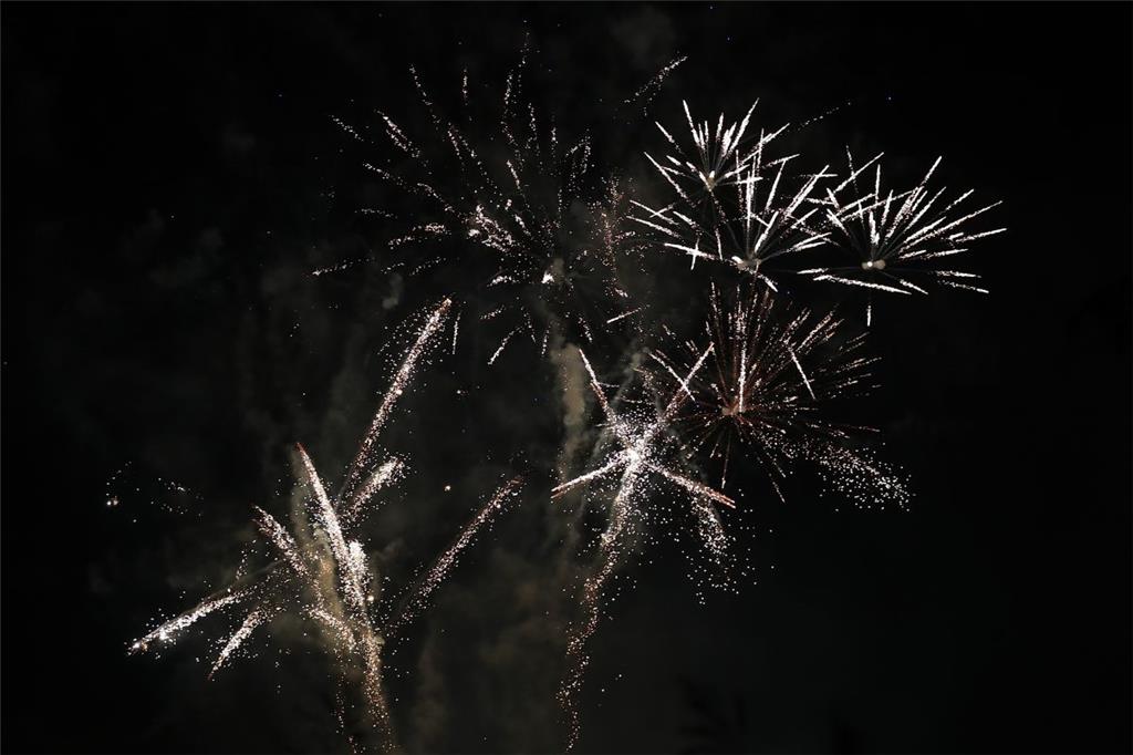 Zum Abschluss des Marktes gab es ein buntes Feuerwerk.