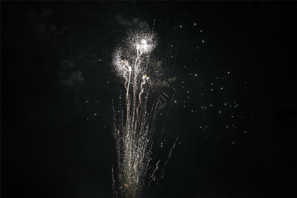 Zum Abschluss des Marktes gab es ein buntes Feuerwerk.