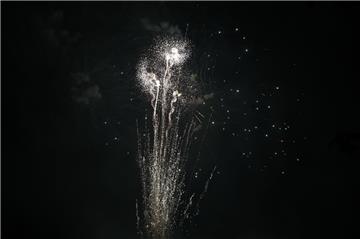 Zum Abschluss des Marktes gab es ein buntes Feuerwerk.