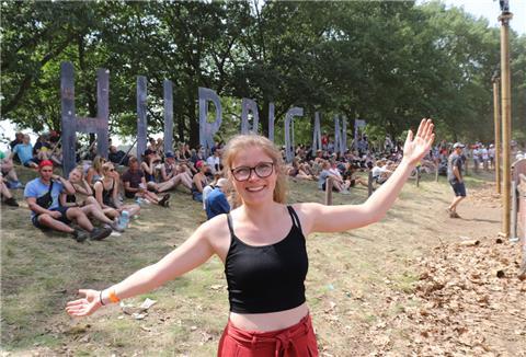Zum ersten Mal auf dem Hurricane-Festival. Am Ende war eine Dusche ganz bitter nötig.