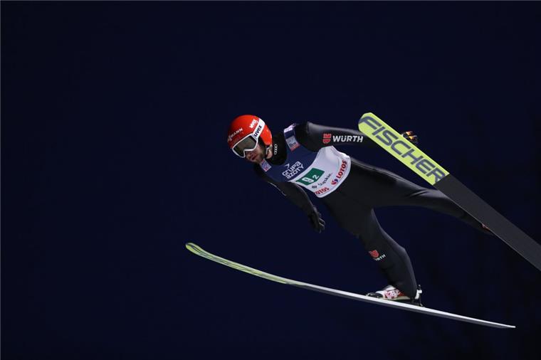 Auftakt-Dämpfer für DSV-Adler in Wisla Zum Saisonauftakt noch nicht in Bestform: Markus Eisenbichler aus Deutschland.